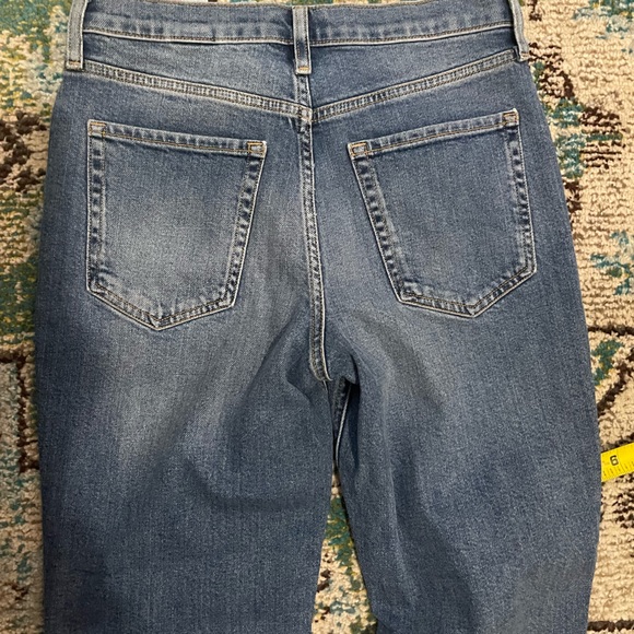 Banana Republic Distressed High Rise Straight Jeans 27 - Picture 8 of 10